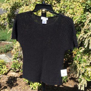 Kate Hill Short Raglan Sleeve Knit Top